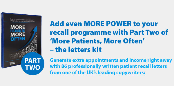 Add power to your patient recall programme